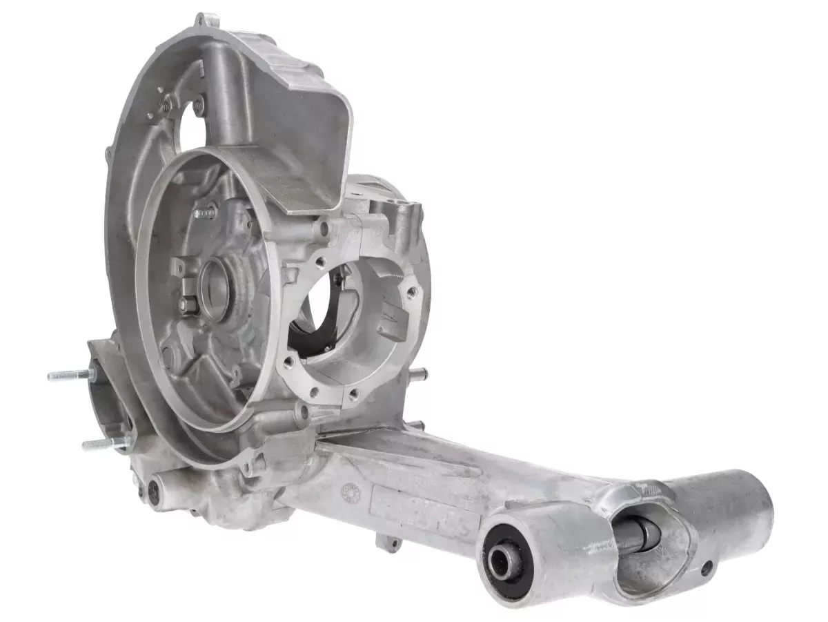 Engine case (Sport, spindled for 60/62mm crankshaft) -OEM rotary valve inlet, Elestart, with separate lubrication- Vespa P200E, PX200, PX200E, Motovespa P200 DN, PX200 Iris, TX200