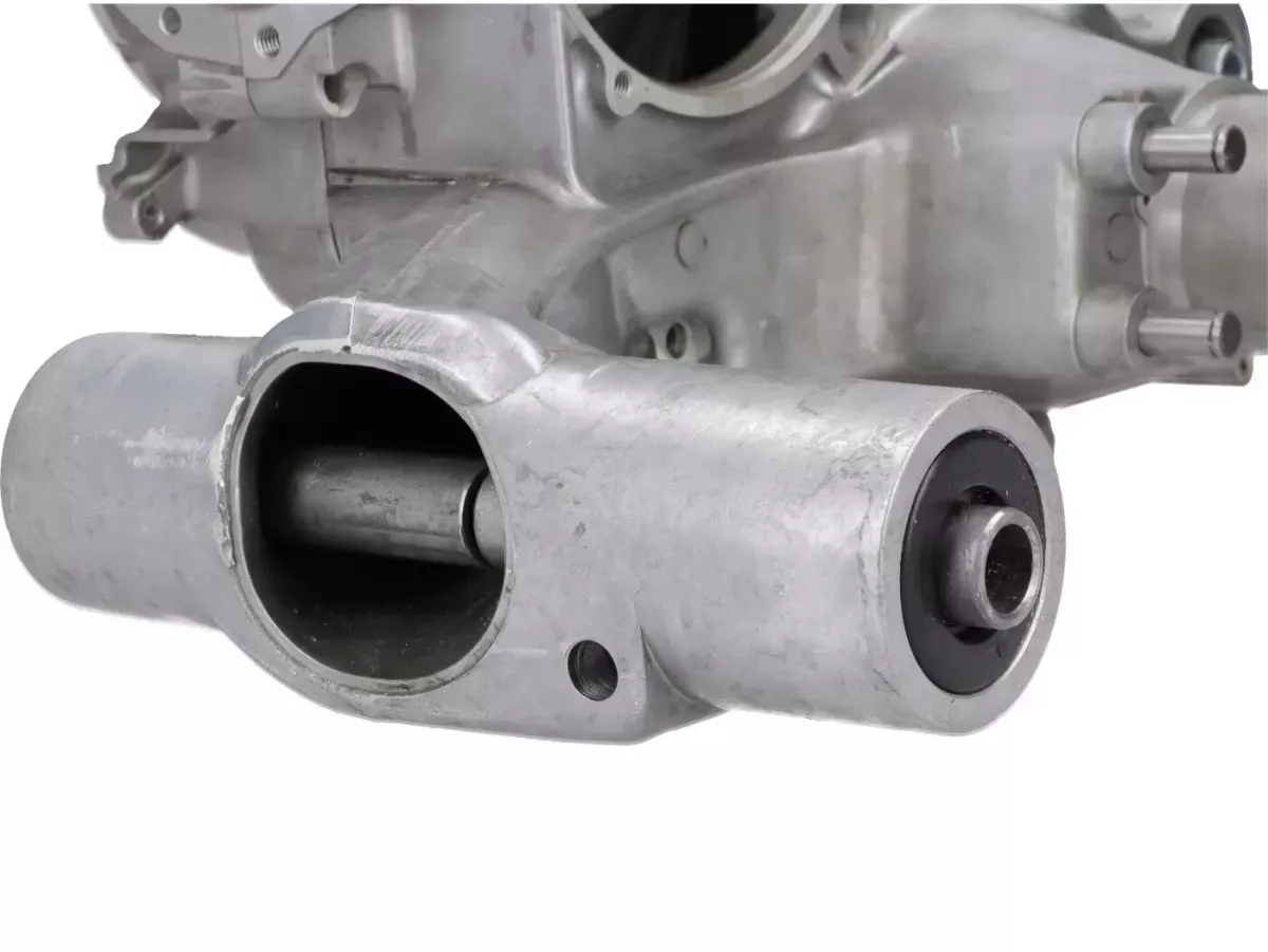 Engine case (Sport, spindled for 60/62mm crankshaft) -OEM rotary valve inlet, Elestart, with separate lubrication- Vespa P200E, PX200, PX200E, Motovespa P200 DN, PX200 Iris, TX200