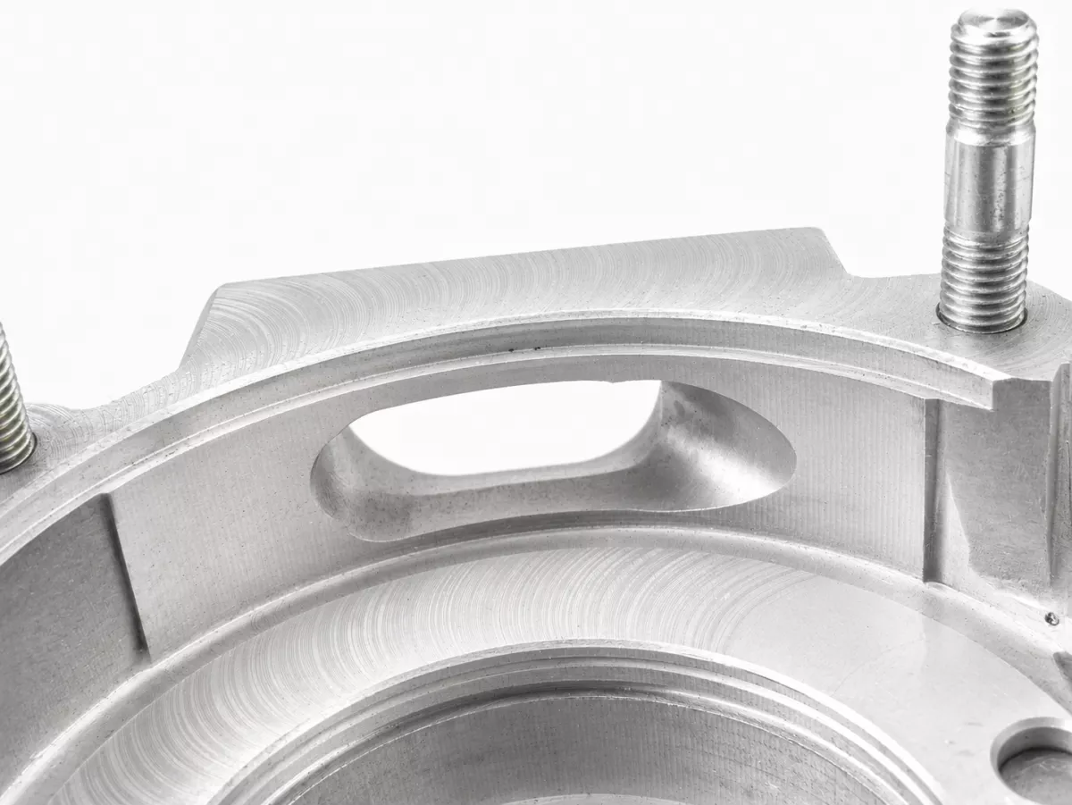 Engine case (Sport, spindled for 60/62mm crankshaft) -OEM rotary valve inlet, Elestart, with separate lubrication- Vespa P200E, PX200, PX200E, Motovespa P200 DN, PX200 Iris, TX200