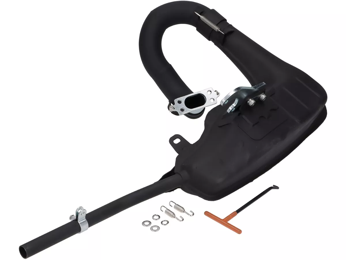 Auspuff -BGM PRO BIG BOX Clubman V4.0- Lambretta Serie 1-3 - Schwarz LI 125, LI 150, LiS 125, LiS 150, TV 175, SX, TV, GT, GP 125, 150, 200