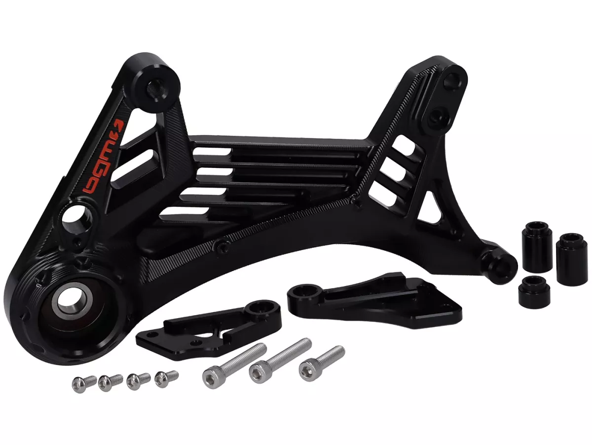 Brazo basculante motor BGM PRO, negro para Vespa GTS, GTS Super, GTV, GT 60, GT, GT L 125-310cc