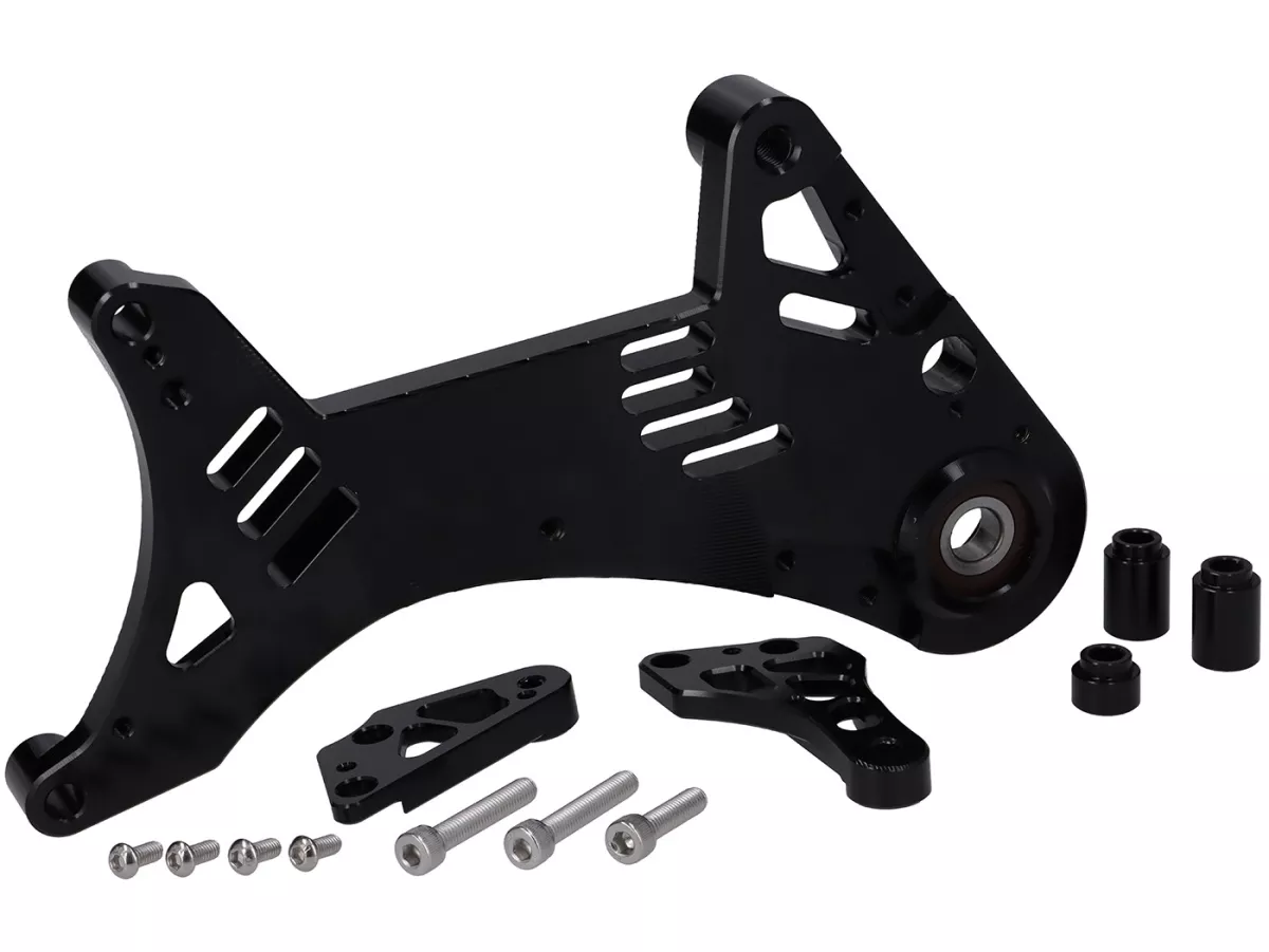 Brazo basculante motor BGM PRO, negro para Vespa GTS, GTS Super, GTV, GT 60, GT, GT L 125-310cc