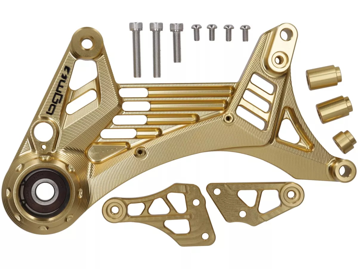 Swing arm engine BGM PRO, golden for Vespa GTS, GTS Super, GTV, GT 60, GT, GT L 125-310ccm