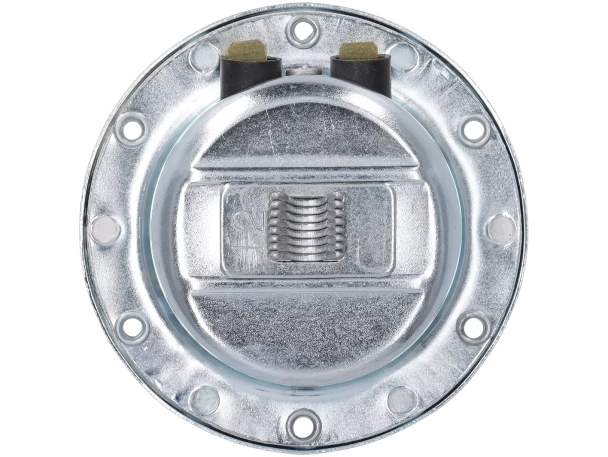 Klakson (bel) -BGM ASLI- Vespa PX/ET3 12V AC- Vespa - Ø = 75mm - cocok untuk mis. Vespa PX (-1984) tanpa baterai - galvanis