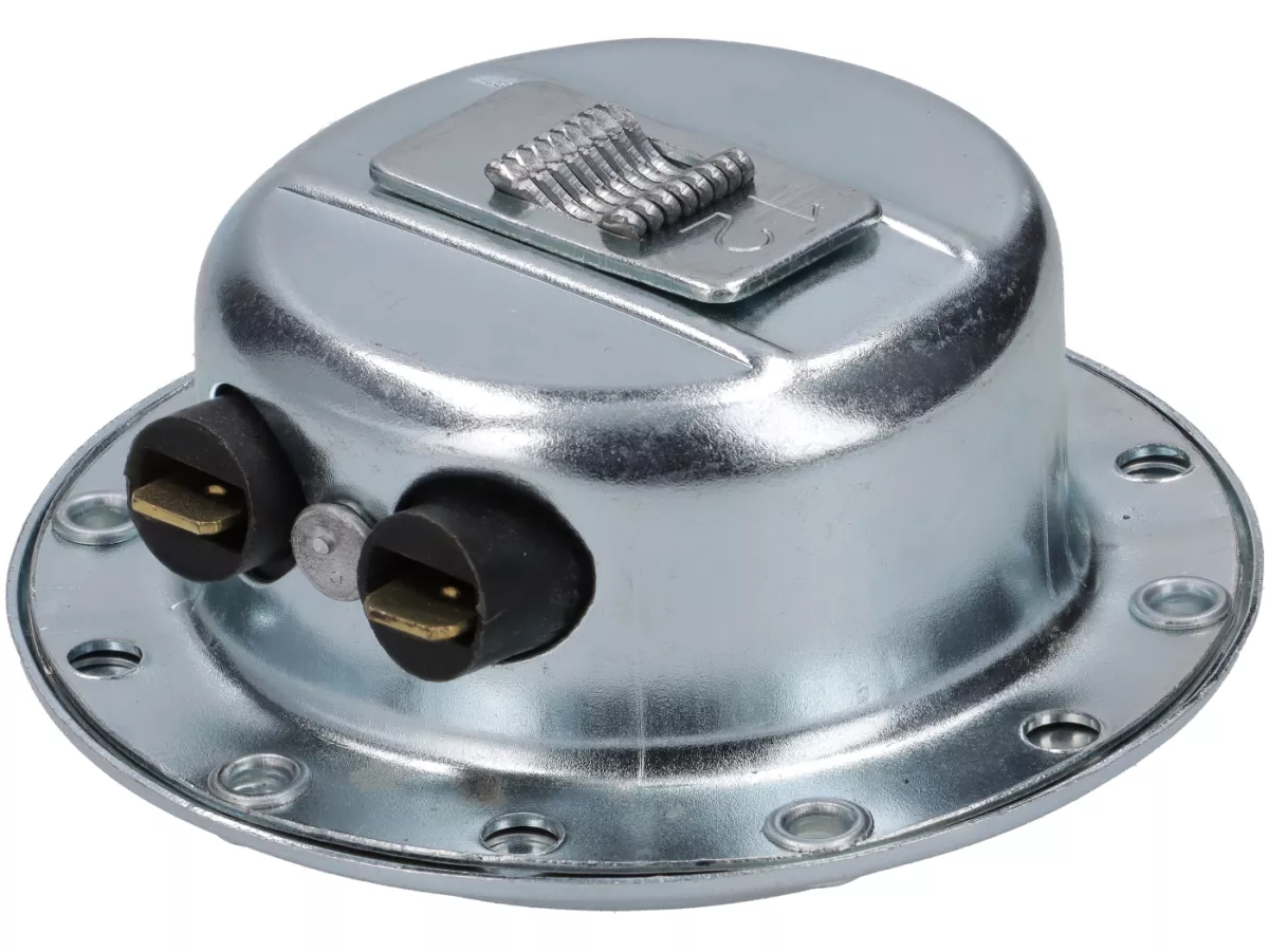 Klakson (bel) -BGM ASLI- Vespa PX/ET3 12V AC- Vespa - Ø = 75mm - cocok untuk mis. Vespa PX (-1984) tanpa baterai - galvanis