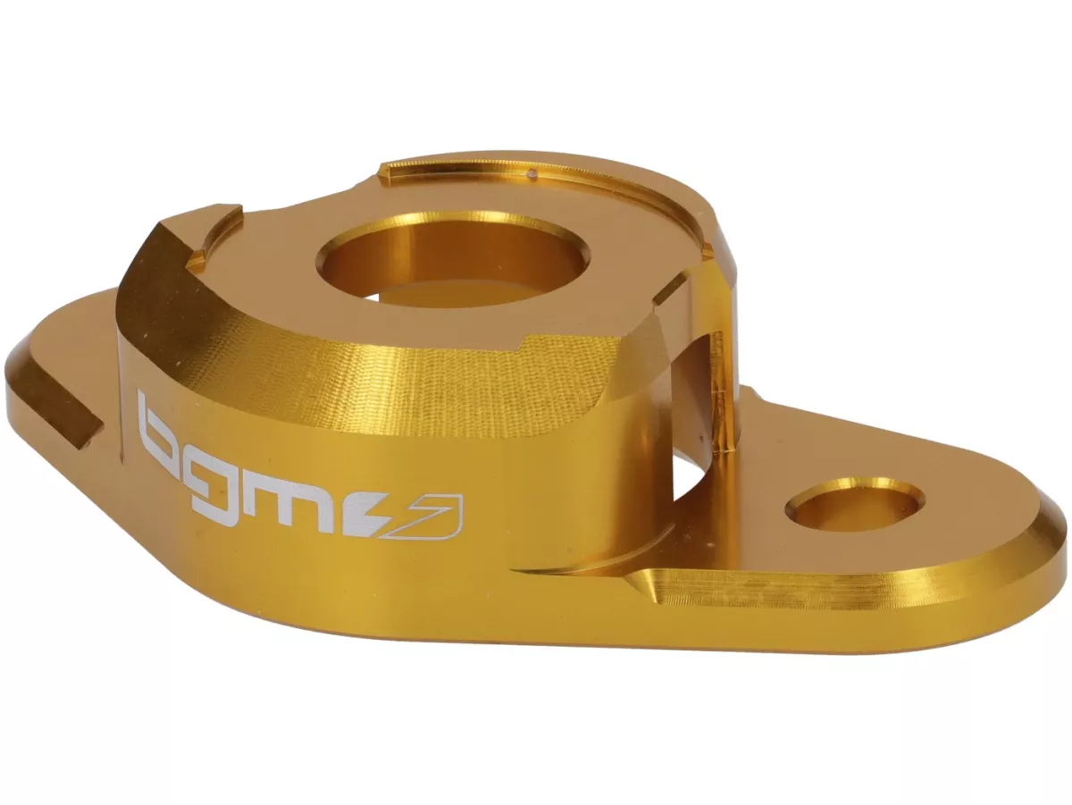 Shock absorber mount fork/shock absorber top BGM PRO 15mm lowering, golden for Vespa GTS, GTV, GT, Sprint, Primavera, LX, S