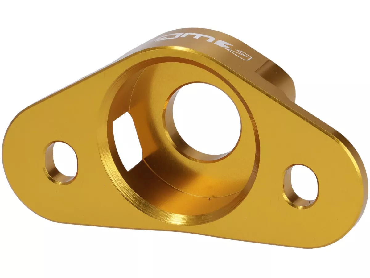 Shock absorber mount fork/shock absorber top BGM PRO 15mm lowering, golden for Vespa GTS, GTV, GT, Sprint, Primavera, LX, S