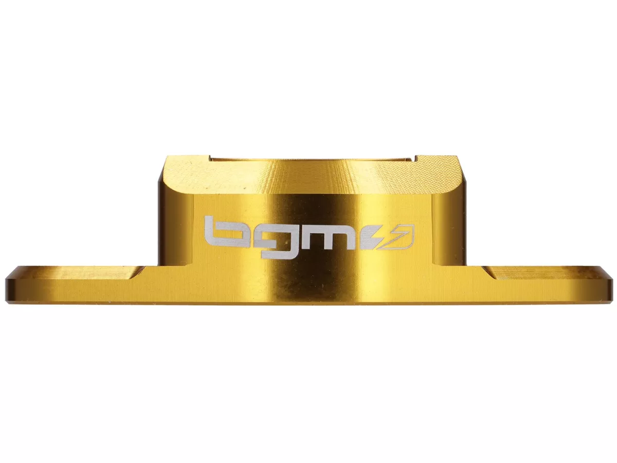 Shock absorber mount fork/shock absorber top BGM PRO 15mm lowering, golden for Vespa GTS, GTV, GT, Sprint, Primavera, LX, S