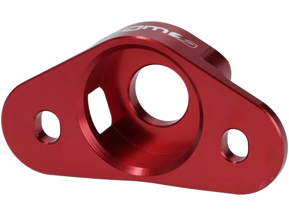 Shock absorber mount fork/shock absorber top BGM PRO 15mm lowering, red for Vespa GTS, GTV, GT, Sprint, Primavera, LX, S