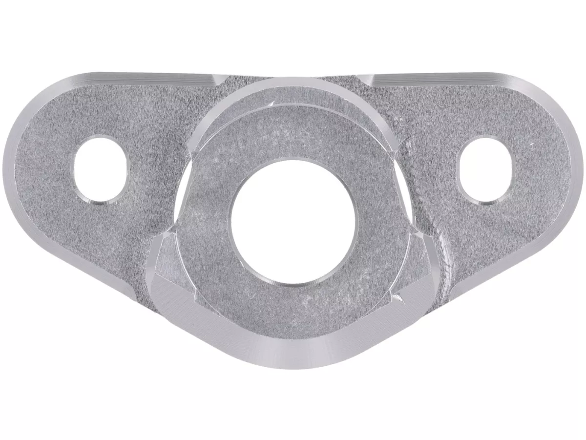 Shock absorber mount fork/shock absorber top BGM PRO 15mm lowering, silver for Vespa GTS, GTV, GT, Sprint, Primavera, LX, S