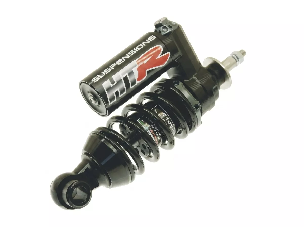 Front shock absorber -CARBONE HTR 195mm- Vespa V50, PV125, ET3 - black