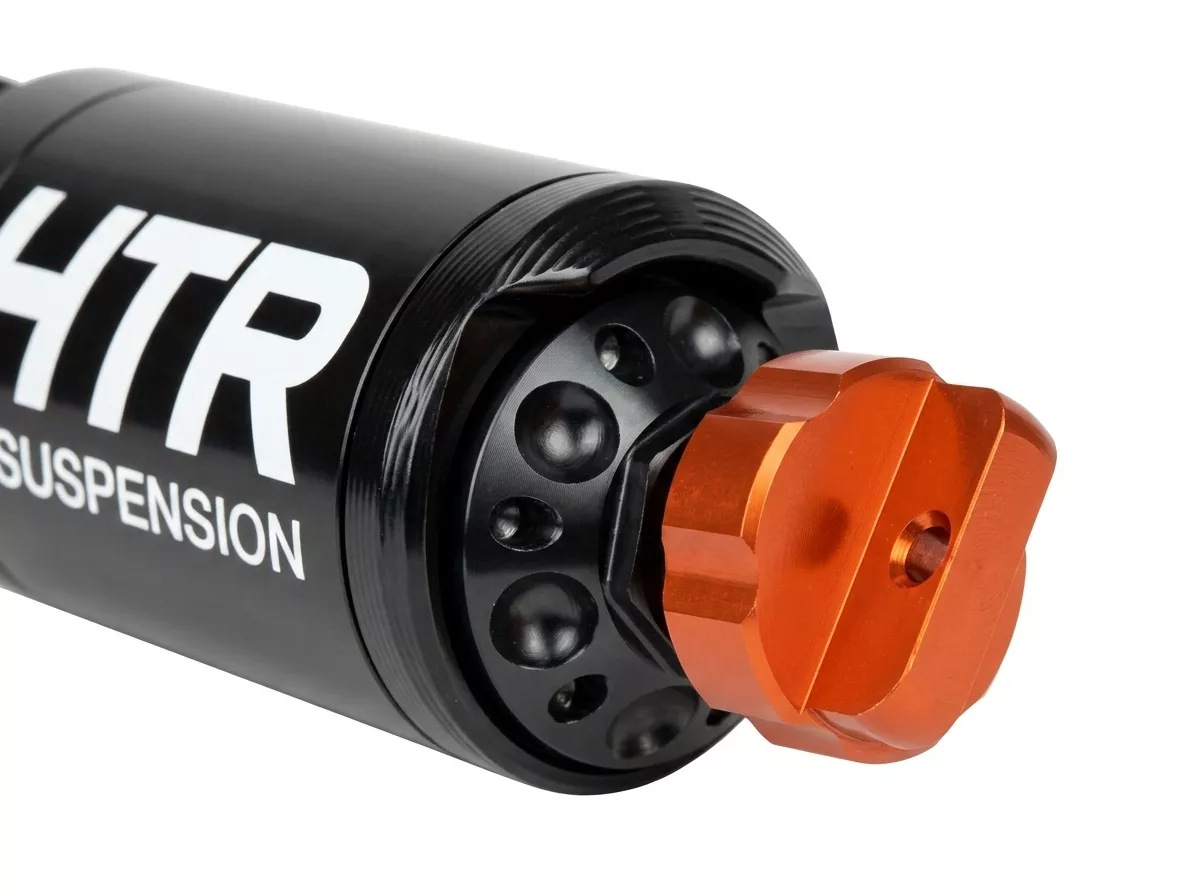 Front shock absorber -CARBONE HTR 255mm-Vespa PX80, PX125, PX150, PX200, T5 125cc - black