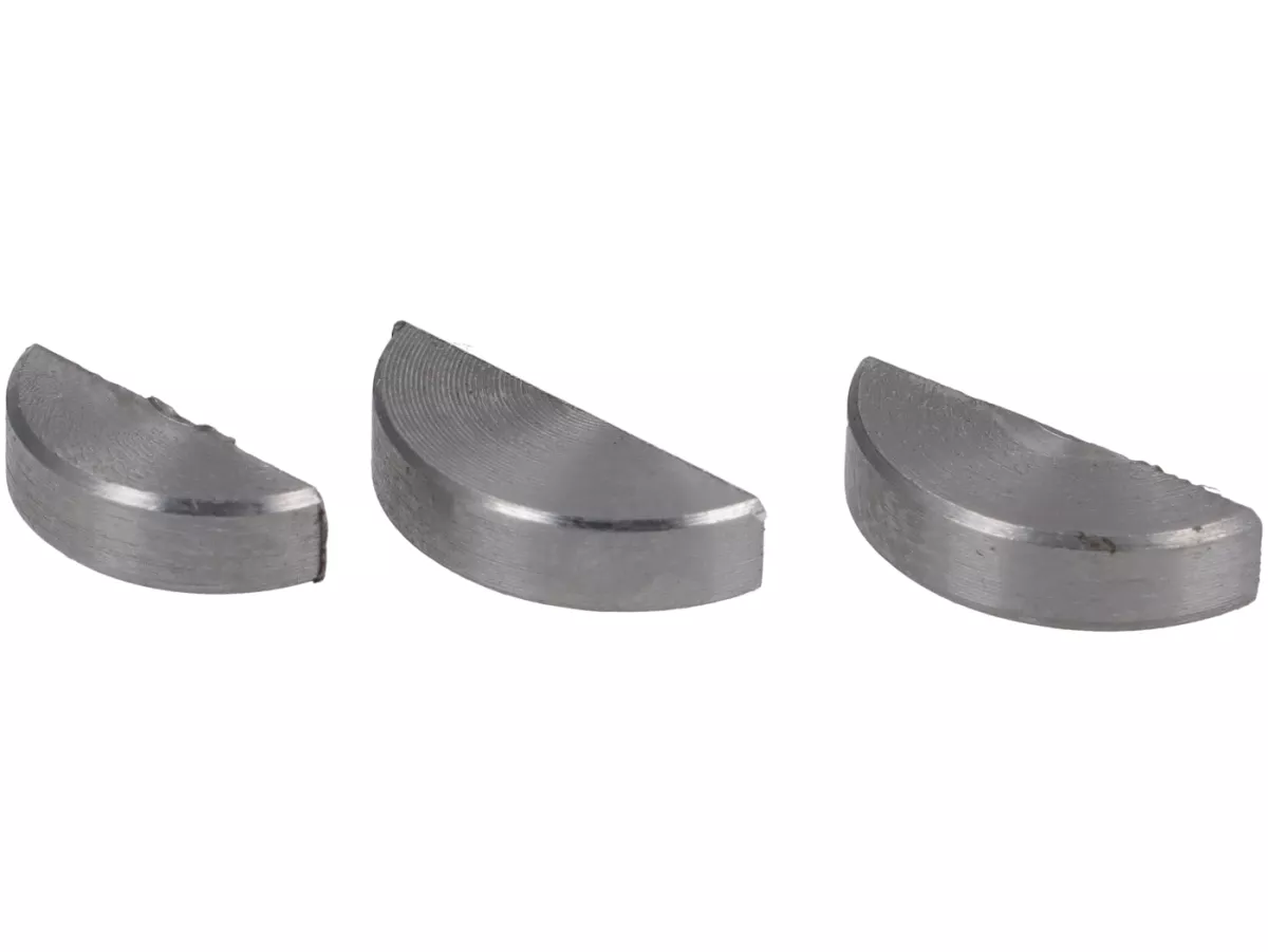 Set di cunei a mezzaluna -CIF by FABBRI RACING temprato- Vespa Smallframe V50, PV, ET3, PK - adatto per ruota pole, primaria, frizione