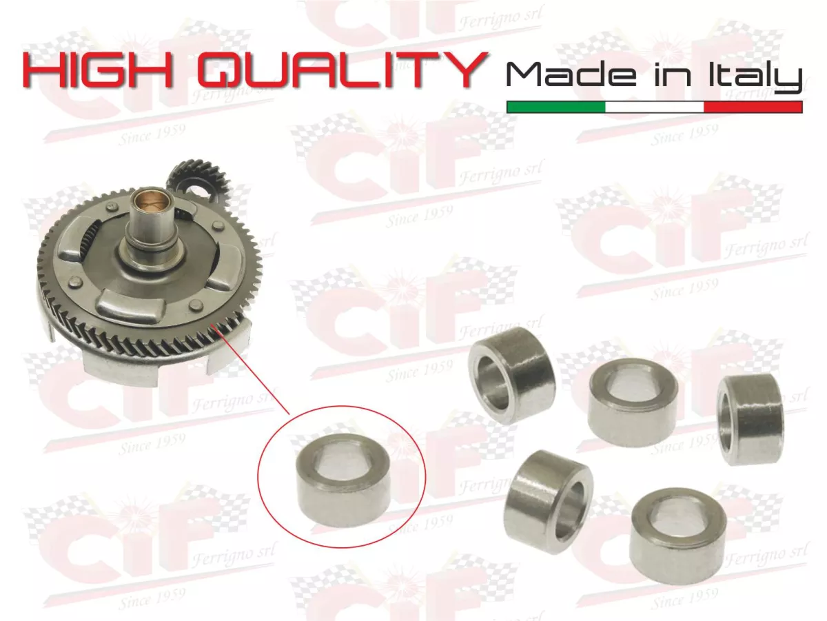 Boccola distanziale 8x5x4.5mm per molla primaria -PIAGGIO- Vespa V50, V90, SS50, SS90, PV125, ET3, PK50, PK80, PK50 S, PK80 S, PK125 S, PK50 XL, PK125 XL, ETS, PK50 HP, PK50 SS