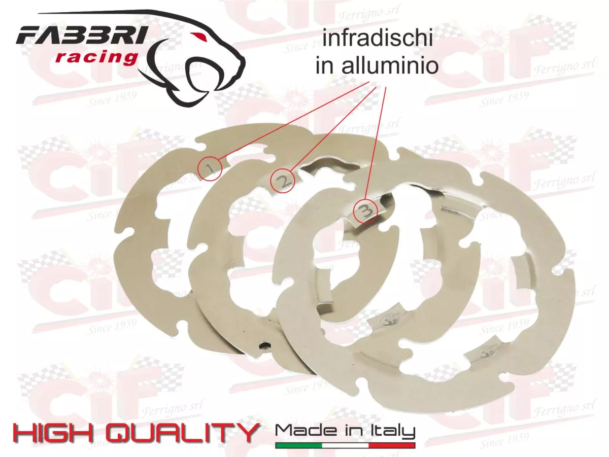 Embrague -FABBRI RACING FB24 Racing- Vespa V50, V90, SS50, SS90, PV125, ET3, PK50, PK80, PK50 S, PK80 S, PK125 S, PK50 XL, PK125 XL, ETS, PK50 HP, PK50 SS