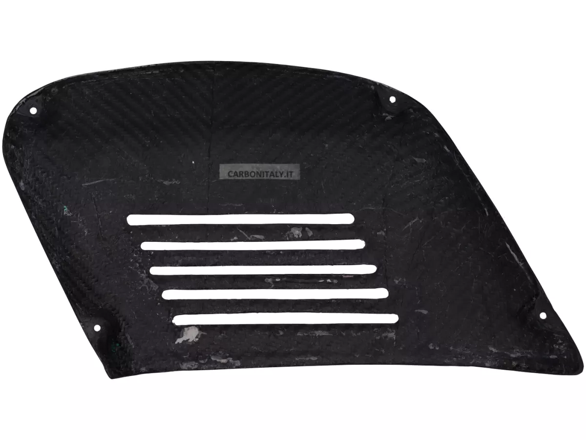 Right-Side Flap XXL - CARBON ITALY, Real Carbon - Vespa V50, PV, ET3 - Extra-Wide, for M200/EGIG220 Engines