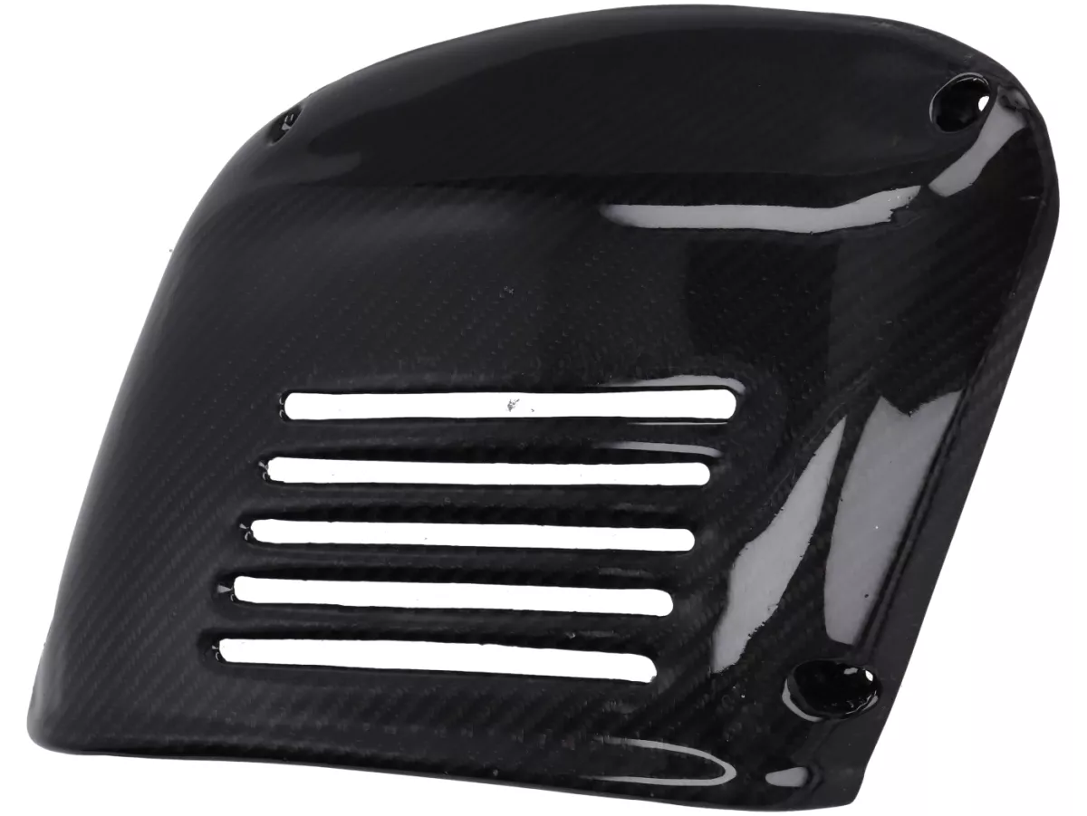 Right-Side Flap XXL - CARBON ITALY, Real Carbon - Vespa V50, PV, ET3 - Extra-Wide, for M200/EGIG220 Engines