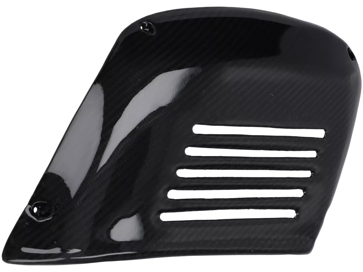 Right-Side Flap XXL - CARBON ITALY, Real Carbon - Vespa V50, PV, ET3 - Extra-Wide, for M200/EGIG220 Engines