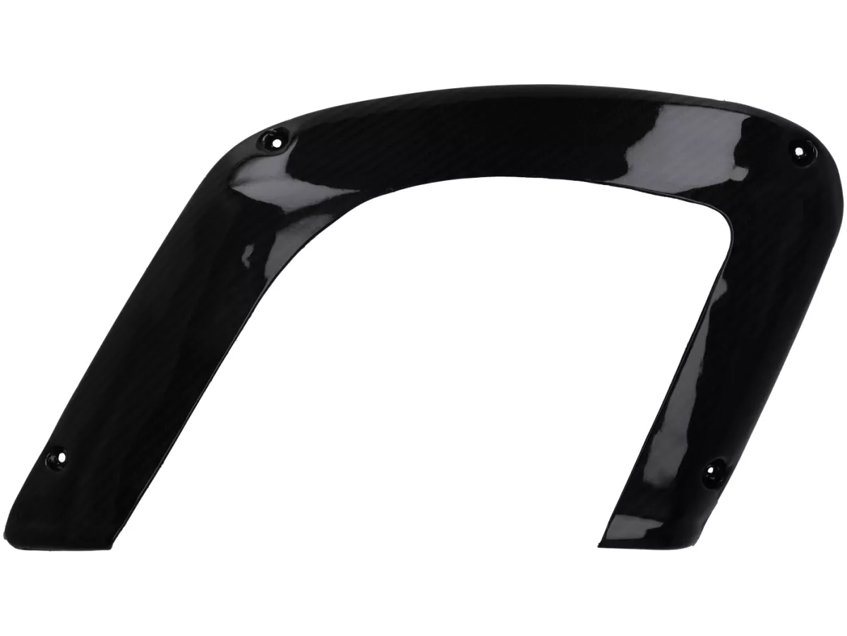 Sportello laterale destro aperto - CARBON ITALY, carbonio vero - Vespa V50, PV, ET3