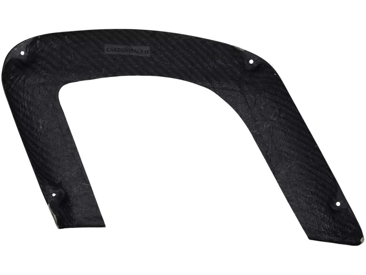 Sportello laterale destro aperto - CARBON ITALY, carbonio vero - Vespa V50, PV, ET3