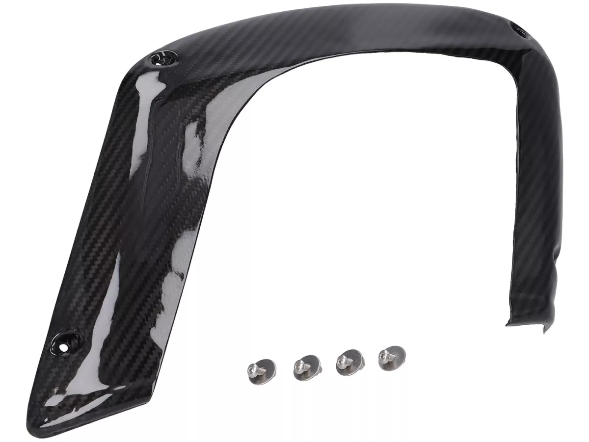 Sportello laterale destro aperto - CARBON ITALY, carbonio vero - Vespa V50, PV, ET3
