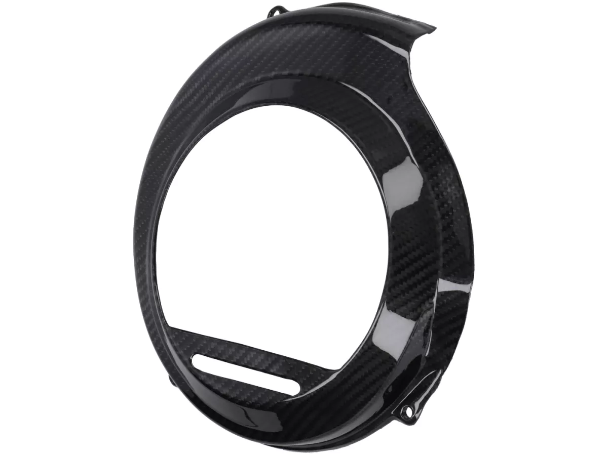 Ventilatorafdekking - CARBON ITALY, echt carbon - Vespa Sprint, GT, GTR, GL; TS, VBB, VBA, VNB, VNA