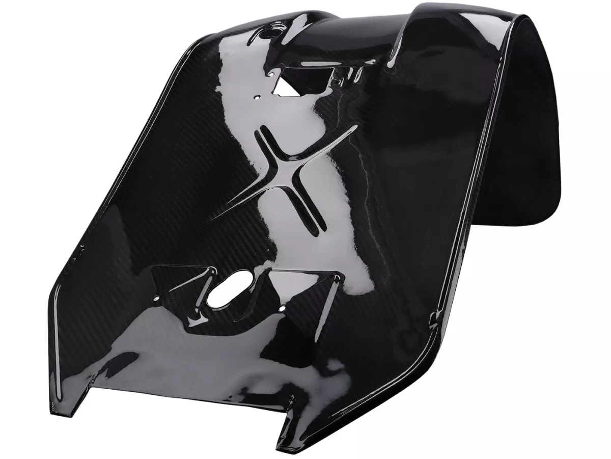 Beinschild und Trittbrett -CARBON ITALY, Echtcarbon- Vespa 50 Special