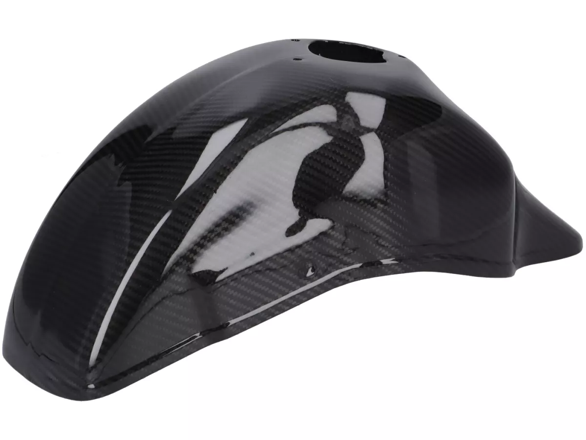 Kotflügel -CARBON ITALY, Echtcarbon, für POLINI Zip Gabel- Vespa V50, V90, SS50, SS90, PV125, ET3, PK50, PK80, PK50 S, PK80 S, PK125 S, PK50 XL, PK125 XL, ETS, PK50 HP, PK50 SS