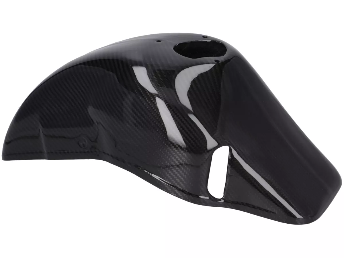 Kotflügel -CARBON ITALY, Echtcarbon, für POLINI Zip Gabel- Vespa V50, V90, SS50, SS90, PV125, ET3, PK50, PK80, PK50 S, PK80 S, PK125 S, PK50 XL, PK125 XL, ETS, PK50 HP, PK50 SS