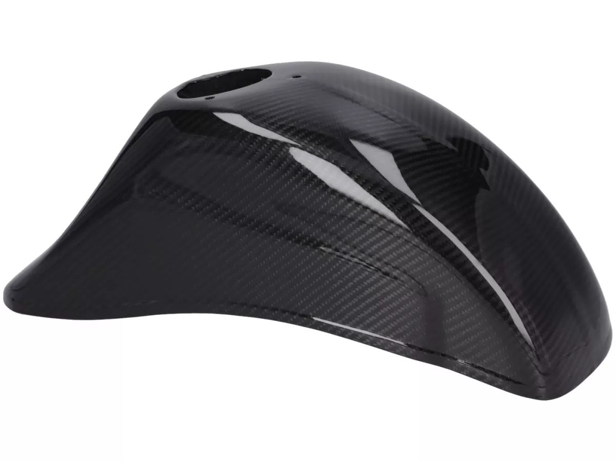 Kotflügel -CARBON ITALY, Echtcarbon, für POLINI Zip Gabel- Vespa V50, V90, SS50, SS90, PV125, ET3, PK50, PK80, PK50 S, PK80 S, PK125 S, PK50 XL, PK125 XL, ETS, PK50 HP, PK50 SS