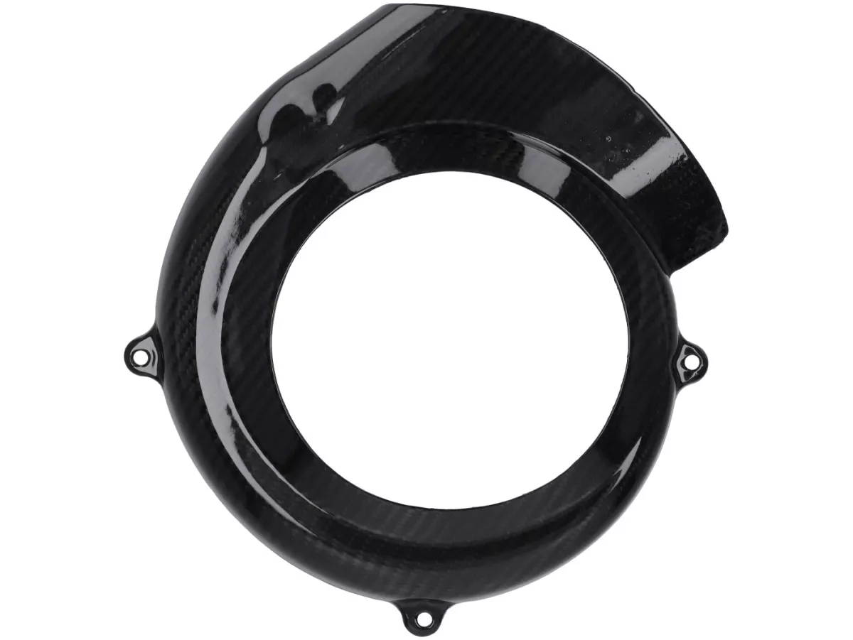 Copertura ventola - CARBON ITALY, carbonio vero - Vespa V50, PV, ET3 - aperta