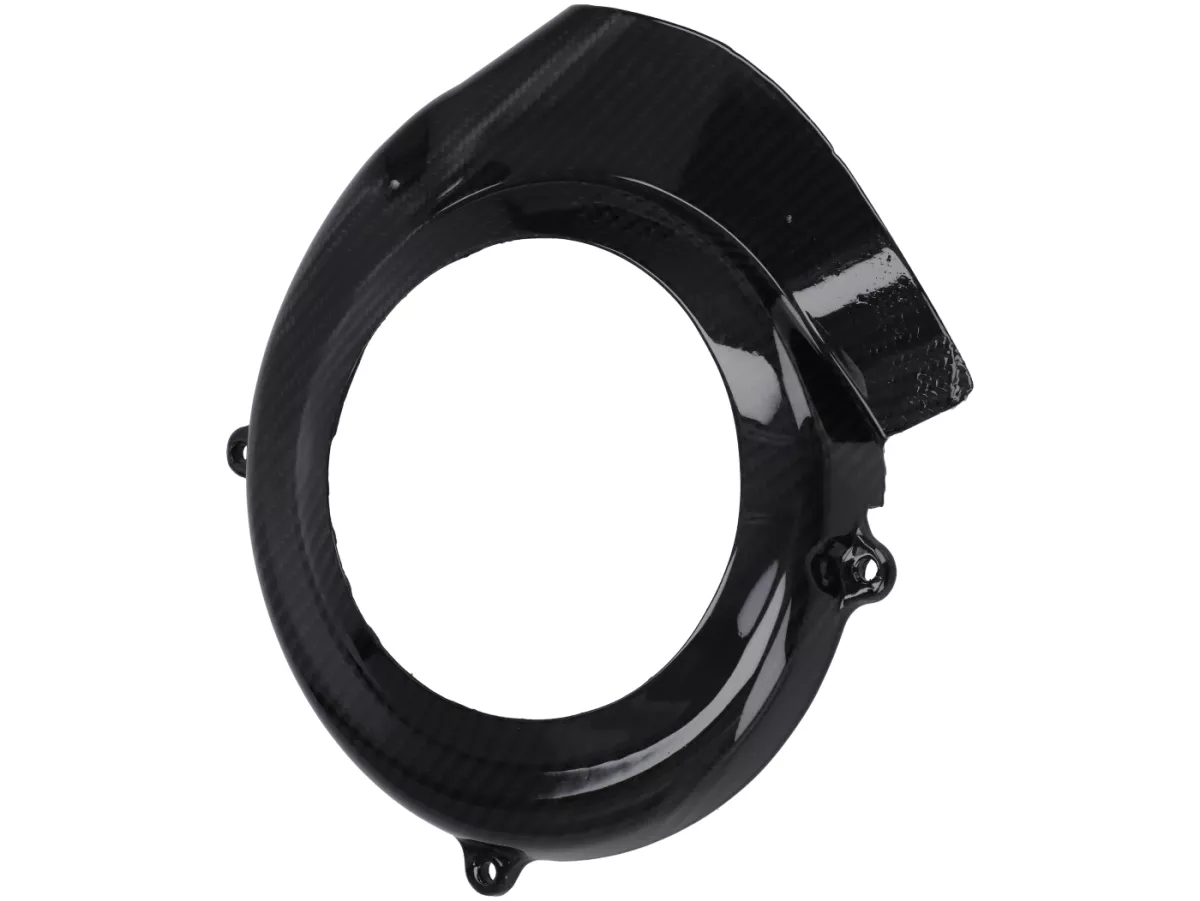 Copertura ventola - CARBON ITALY, carbonio vero - Vespa V50, PV, ET3 - aperta