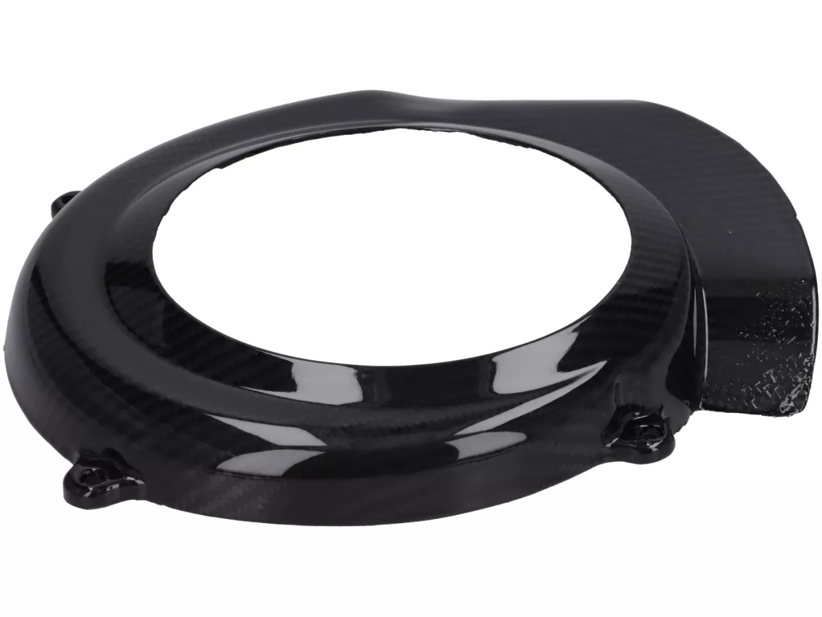 Copertura ventola - CARBON ITALY, carbonio vero - Vespa V50, PV, ET3 - aperta