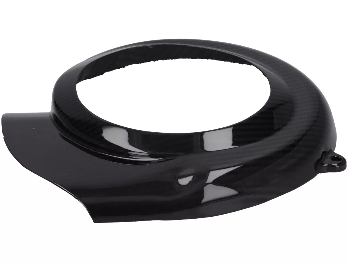 Copertura ventola - CARBON ITALY, carbonio vero - Vespa V50, PV, ET3 - aperta