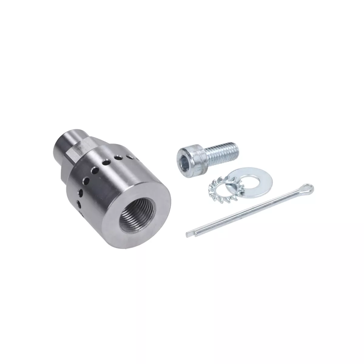 Extra svängarm -DDL Tuning CNC silver- Piaggio 125-180 ccm 2-takt - Gilera Runner FX/FXR 125-180, Italjet Dragster 125-180, Piaggio SKR125, SKR150, TPH125, Skipper125, Skipper150, Hexagon LX/LXT 125-180 AC/LC