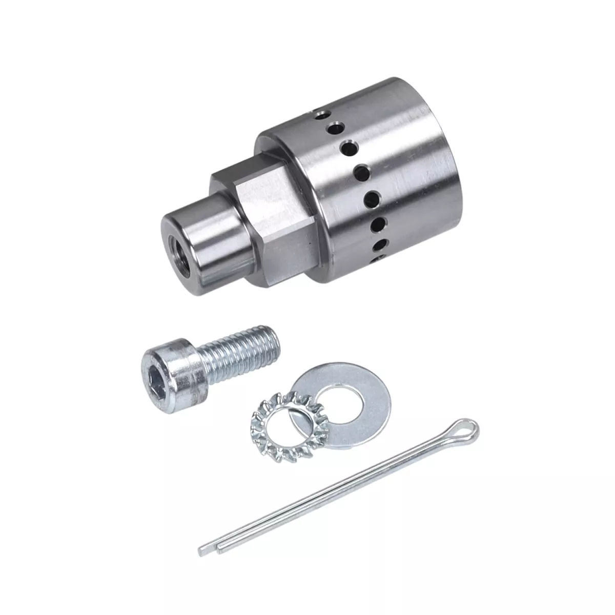 Extra svängarm -DDL Tuning CNC silver- Piaggio 125-180 ccm 2-takt - Gilera Runner FX/FXR 125-180, Italjet Dragster 125-180, Piaggio SKR125, SKR150, TPH125, Skipper125, Skipper150, Hexagon LX/LXT 125-180 AC/LC