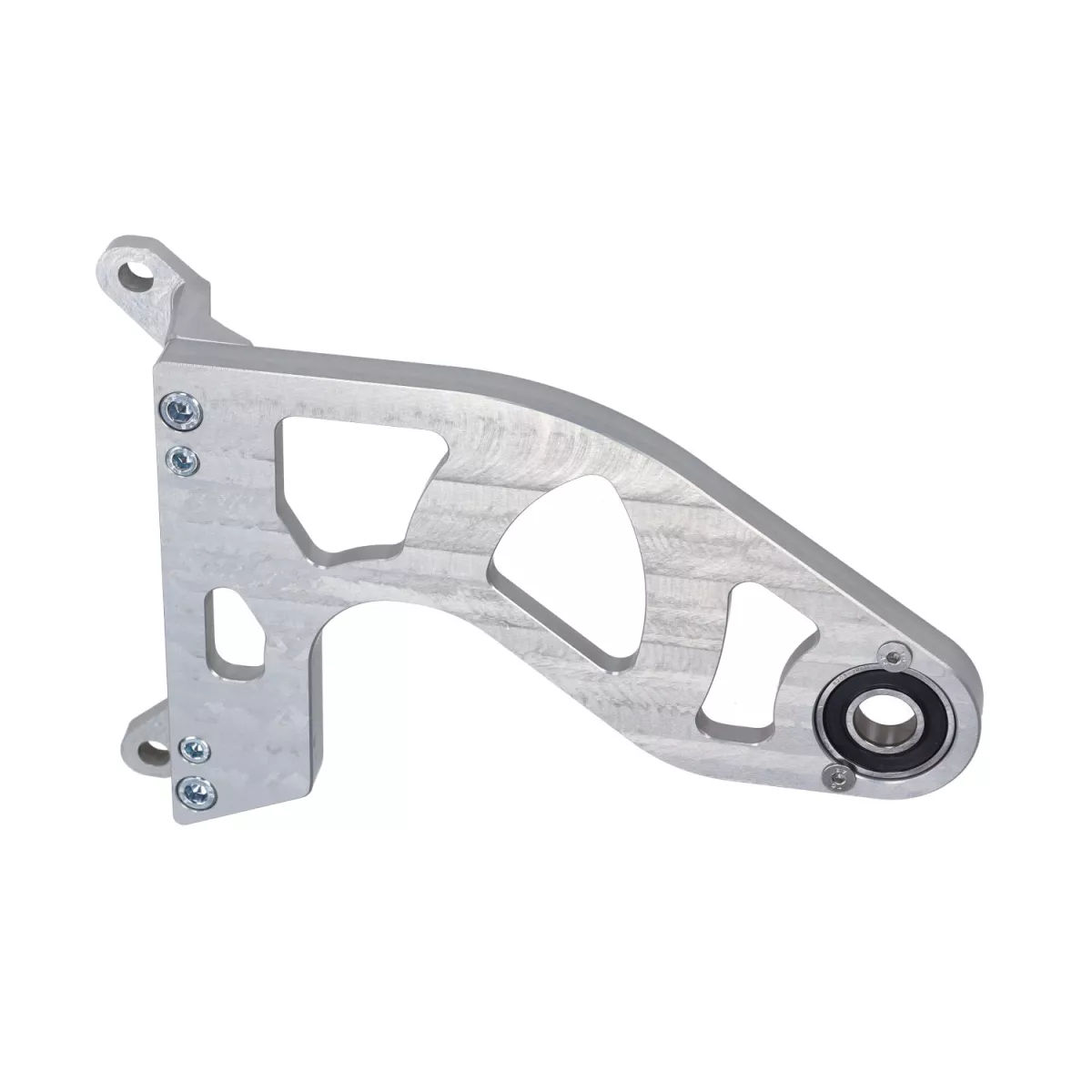 Extra svängarm -DDL Tuning CNC silver- Piaggio 125-180 ccm 2-takt - Gilera Runner FX/FXR 125-180, Italjet Dragster 125-180, Piaggio SKR125, SKR150, TPH125, Skipper125, Skipper150, Hexagon LX/LXT 125-180 AC/LC