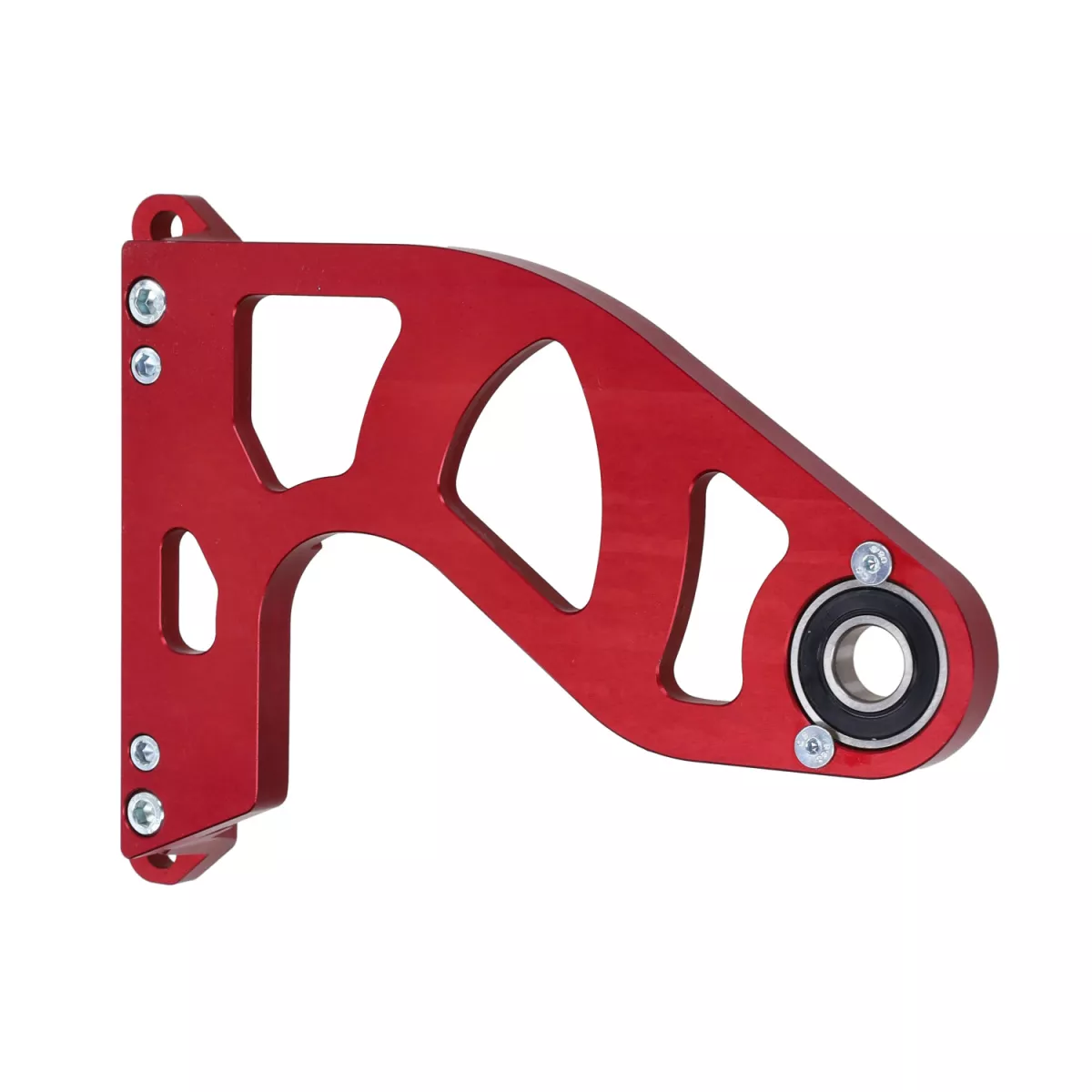 Extra svängarm -DDL Tuning CNC röd- Piaggio 125-180 ccm 2-takts - Gilera Runner FX/FXR 125-180, Italjet Dragster 125-180, Piaggio SKR125, SKR150, TPH125, Skipper125, Skipper150, Hexagon LX/LXT 125-180 AC/LC