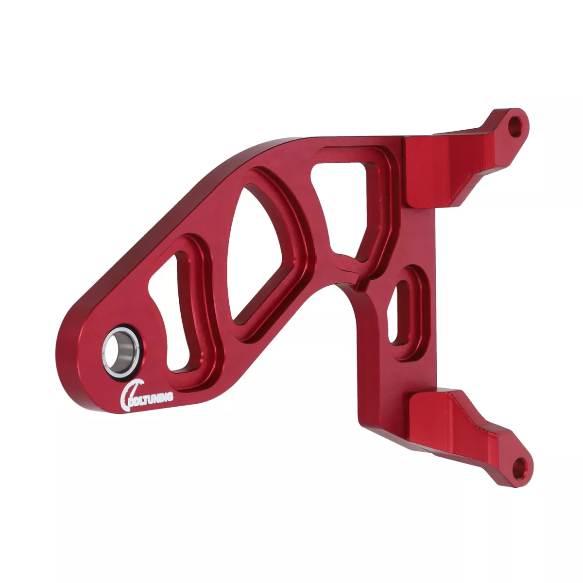 Extra svängarm -DDL Tuning CNC röd- Piaggio 125-180 ccm 2-takts - Gilera Runner FX/FXR 125-180, Italjet Dragster 125-180, Piaggio SKR125, SKR150, TPH125, Skipper125, Skipper150, Hexagon LX/LXT 125-180 AC/LC