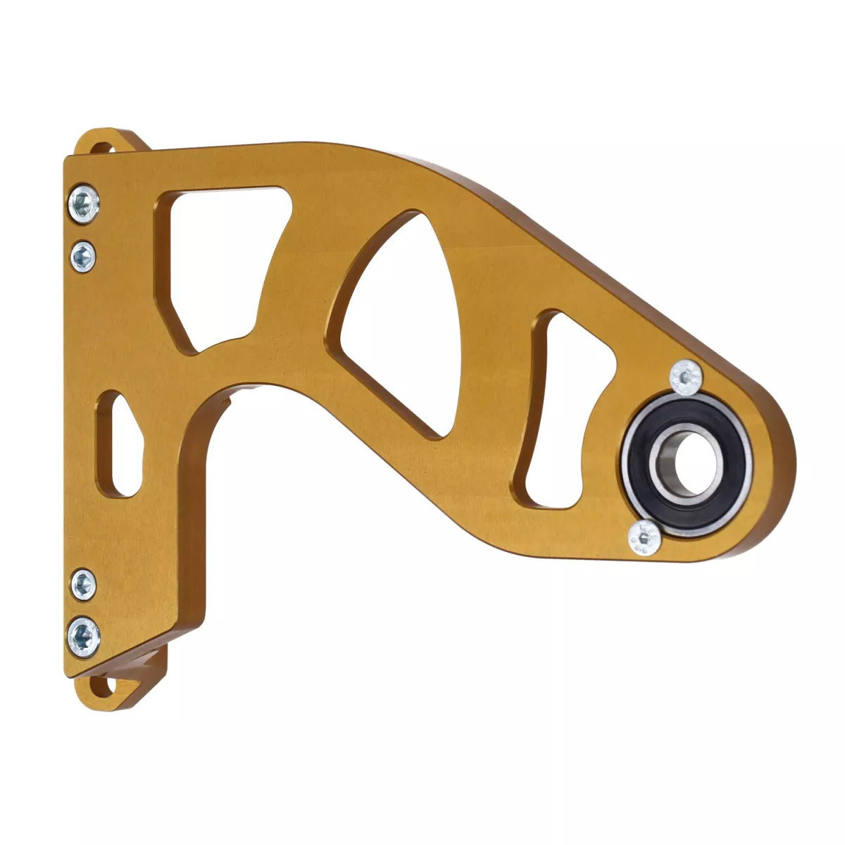 Extra svängarm -DDL Tuning CNC guld- Piaggio 125-180 ccm 2-takts - Gilera Runner FX/FXR 125-180, Italjet Dragster 125-180, Piaggio SKR125, SKR150, TPH125, Skipper125, Skipper150, Hexagon LX/LXT 125-180 AC/LC