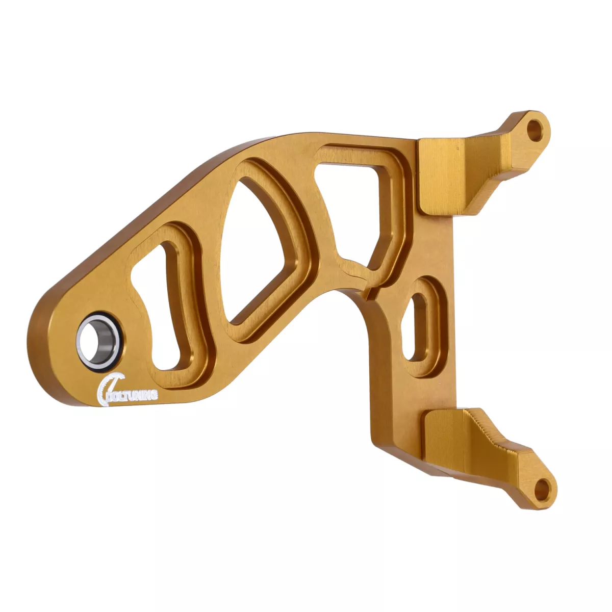 Extra svängarm -DDL Tuning CNC guld- Piaggio 125-180 ccm 2-takts - Gilera Runner FX/FXR 125-180, Italjet Dragster 125-180, Piaggio SKR125, SKR150, TPH125, Skipper125, Skipper150, Hexagon LX/LXT 125-180 AC/LC