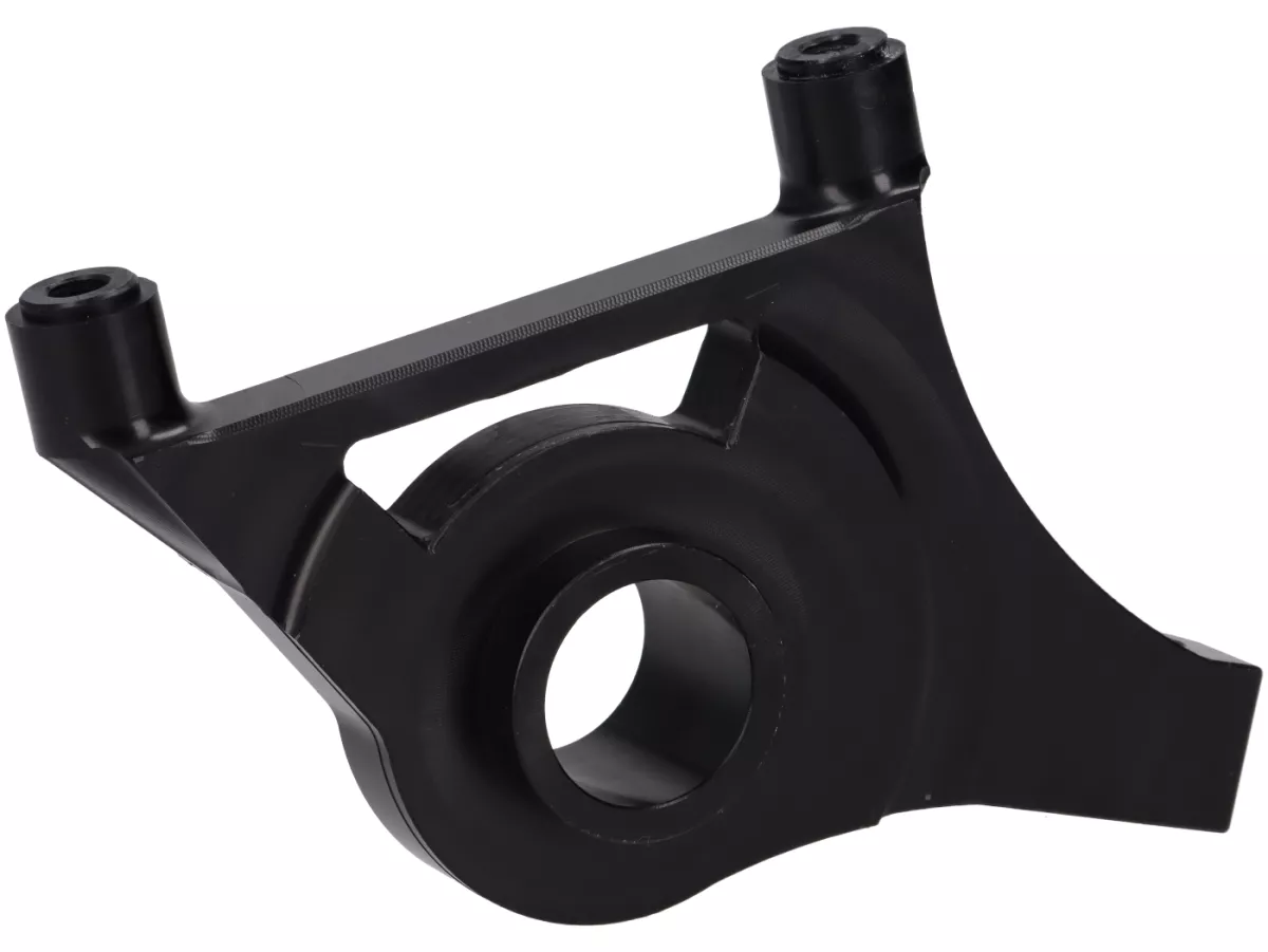 Bremszangenadapter -DEXTER Atomika für 6-Kolben-Bremssattel radial - für Gabel Piaggio Zip SP, Quartz, Skipper/SKR, ET4 - schwarz