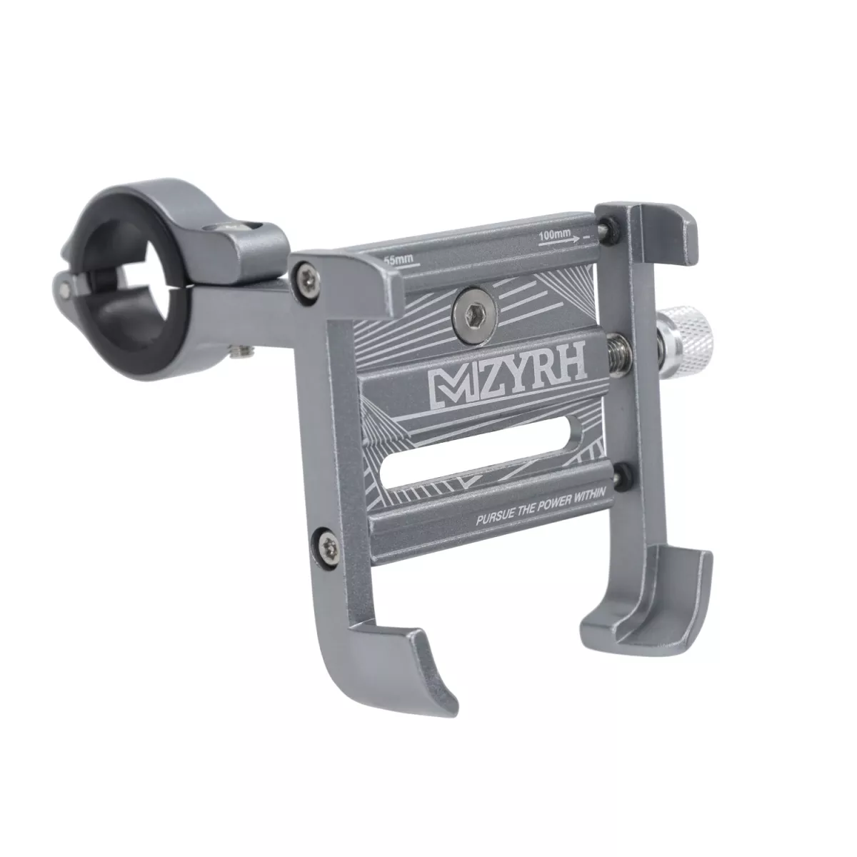 Support pour smartphone / GPS -DMP- Réglable - Alu gris