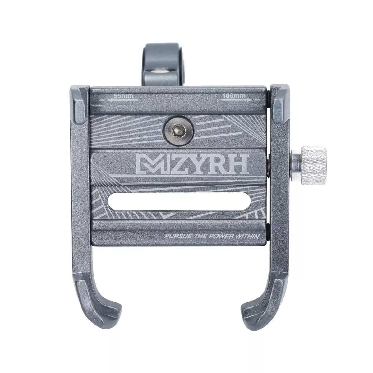 Support pour smartphone / GPS -DMP- Réglable - Alu gris