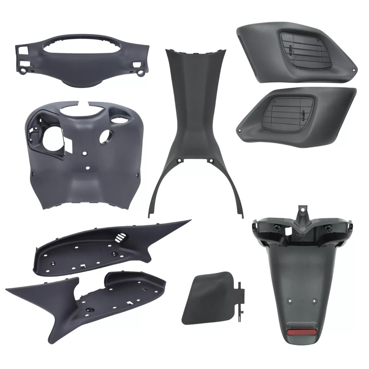 Set di parti interne della carenatura -DMP- 9 pezzi. - Gilera Runner fino al 2005 - nero