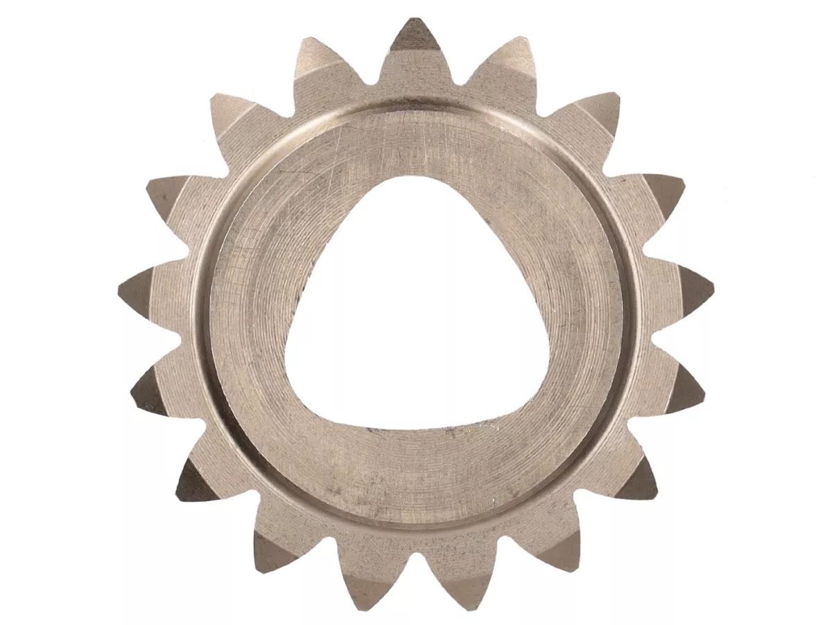 Pignone primario (poligonale) -FAIO/EGIG PERFORMANCE- Vespa V50, PV125, ET3, PK50, PK80, PK125 - Z17 (dentatura diritta, per pignone Z52) - utilizzata ad esempio per EGIG220, Quattrini M200