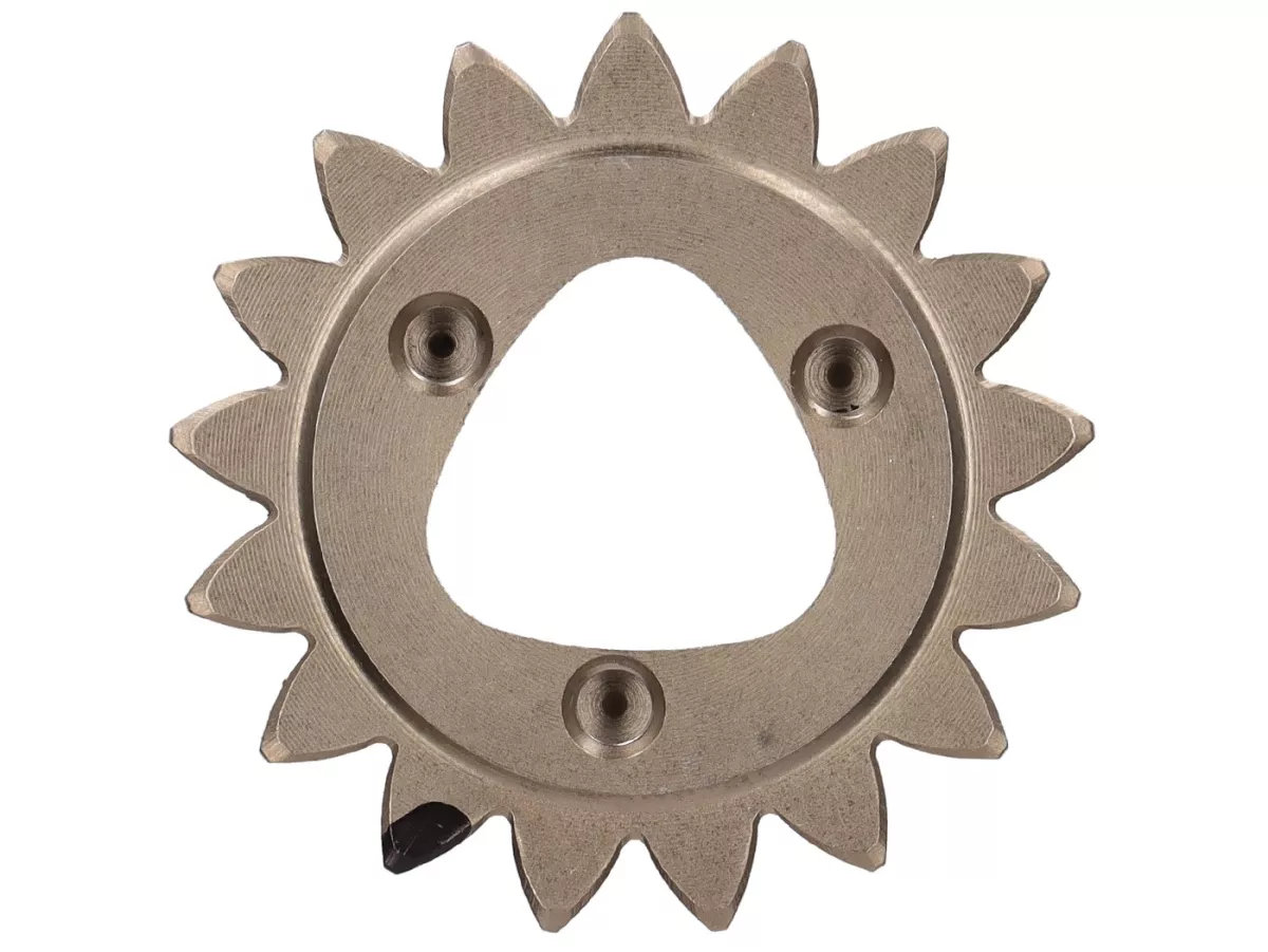 Pignone primario (poligonale) -FAIO/EGIG PERFORMANCE- Vespa V50, PV125, ET3, PK50, PK80, PK125 - Z17 (dentatura diritta, per pignone Z52) - utilizzata ad esempio per EGIG220, Quattrini M200