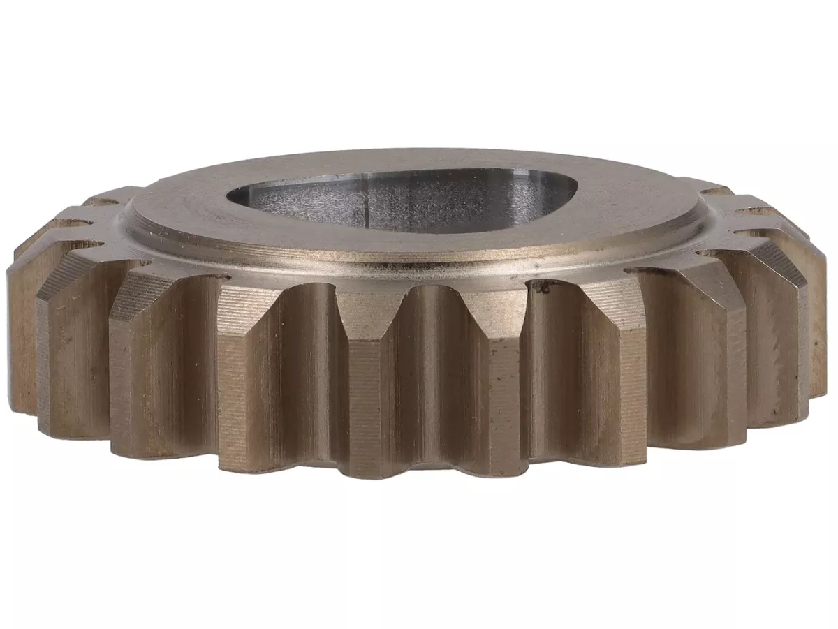 Pignone (poligonale) -FAIO/EGIG PERFORMANCE- Vespa V50, PV125, ET3, PK50, PK80, PK125 - Z19 (dentatura diritta, per pignone Z52) - utilizzata ad esempio per EGIG220, Quattrini M200