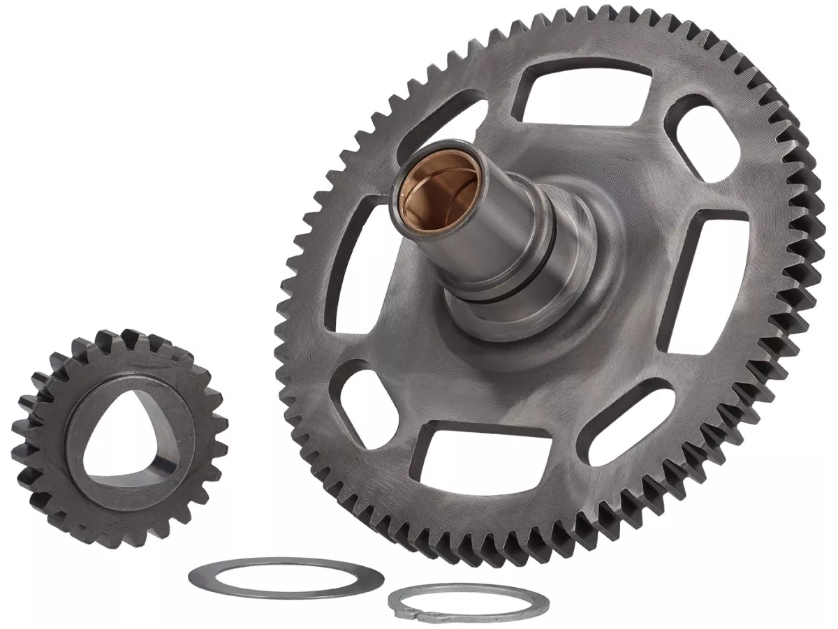 Primaire overbrengingsverhouding -EGIG PERFORMANCE- Vespa V50, PV125, ET3, PK50, PK80, PK125 - 24-72 = 3,00 (poligon, rechte vertanding) - bijvoorbeeld gebruikt voor EGIG220, Quattrini M200