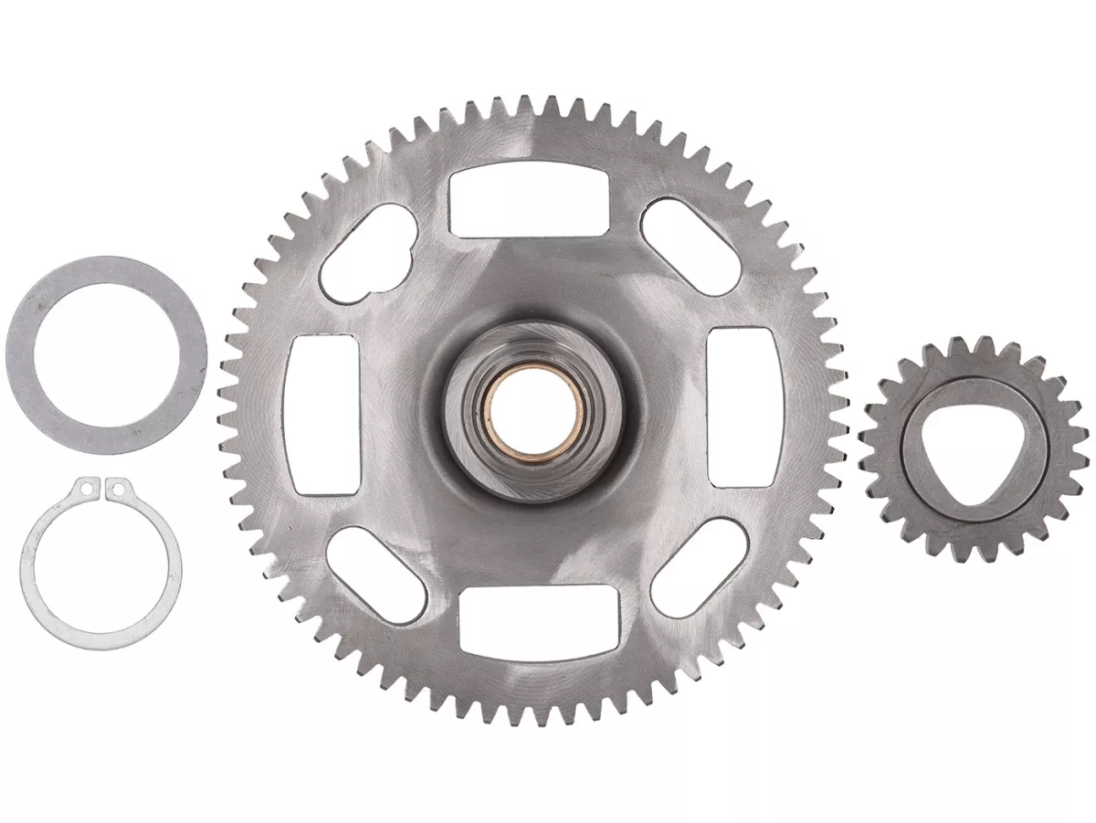 Primaire overbrengingsverhouding -EGIG PERFORMANCE- Vespa V50, PV125, ET3, PK50, PK80, PK125 - 24-72 = 3,00 (poligon, rechte vertanding) - bijvoorbeeld gebruikt voor EGIG220, Quattrini M200